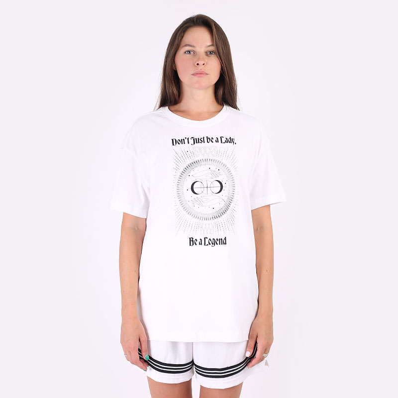 женская белая футболка Jordan `Legend` Women&#039;s Basketball Boyfriend T-Shirt DJ6388-100 - цена, описание, фото 3